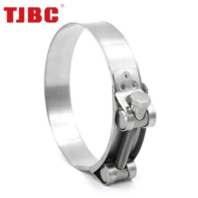 40-43mm Bandwidth T-Bolt Hose Unitary Clamps Semisteel Adjustable Heavy Duty Tube Ear Clamp for Automotive