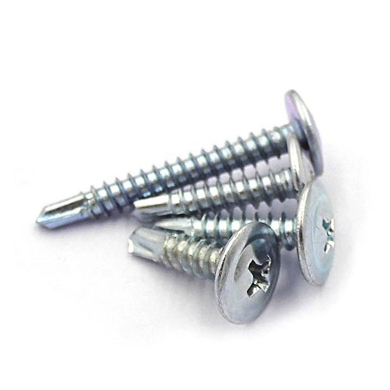 C1022 Hardened Truss Wafer Head Self Drilling Screw Zinc
