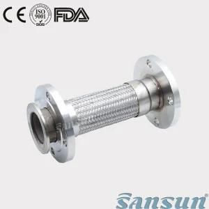 Stainless Steel Sanitary Flexible Flange Metal Hose Pipe