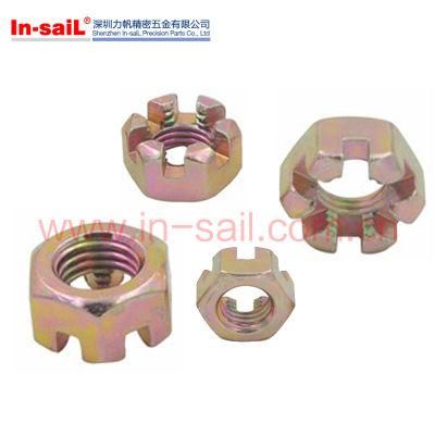 ISO7035, ISO7036, DIN935, Hexagon Slotted Nuts, Castle Nuts