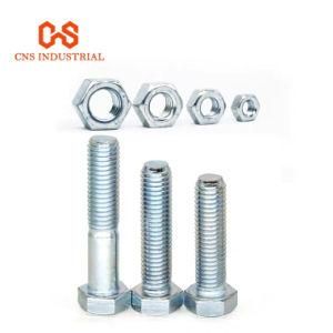 DIN933 Steel Hex Head Bolt, Boulon Pernos Y Tuercas Stainless Steel Hex Bolt and Nut