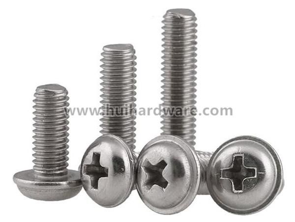 Stainless Steel 304 Pan Washer Head Machine Screws