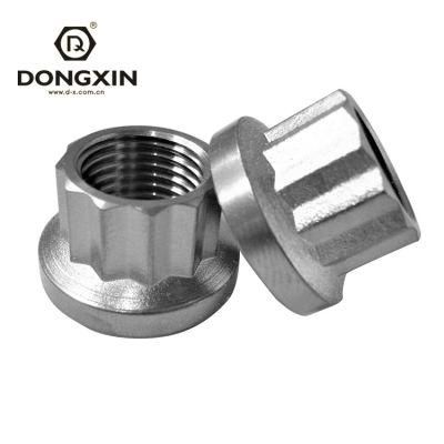 M10 M12 Stainless Steel A2-70 12 Point Flange Nut