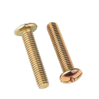 Color Zinc Plated Cross Mushroom Head Machine Screw DIN571