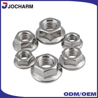 M30 M6 M7 Carbon Steel Yellow Zinc Plated Hex Flange Nuts