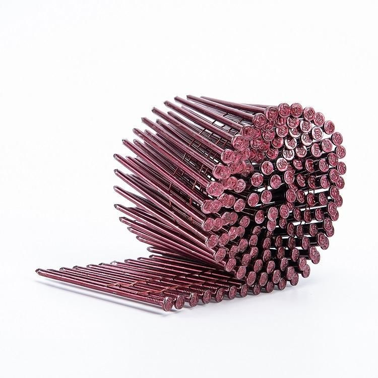 Professional Manufacturer Smooth Red Coated Coil Nail for Pallet