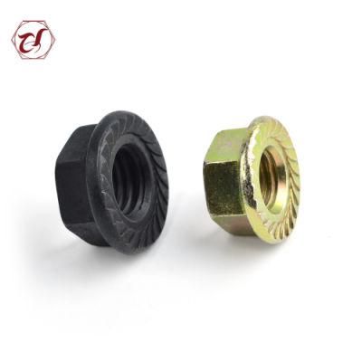 Serrated Hex Hexagon Flange Nuts with Anti-Skid Teeth