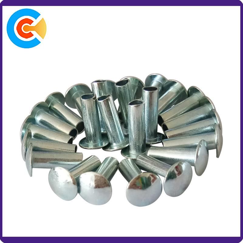 Factory Customized Made Zinc Plated Steel Round Head Rivet