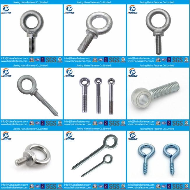 Grade 4.8/8.8/10.9 Carbon Steel Zinc Plated Weld Eye Hook Screw Eye Screw