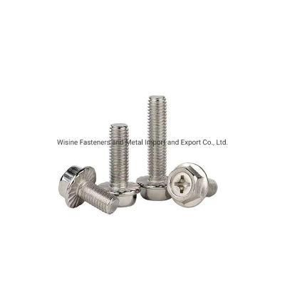 Fastener M4 M6 M8 M10 M12 DIN6921 Stainless Steel Hex Flange Bolts