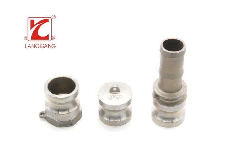 Type-E Standard Inox Casted BSPT Thread Adaptor Hose Shank Camlock