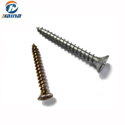 C1022 Carbon Steel Pozi Flat Head Csk Chipboard Screws (DIN7505)