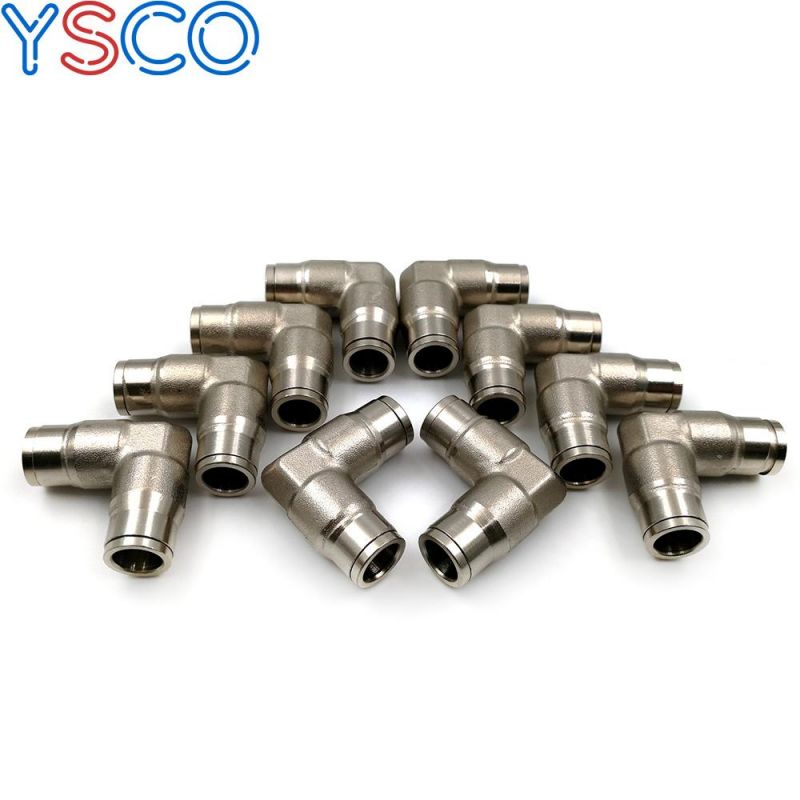 Ys High Pressure Quick Coupling Elbow Connector for 3/8" Od Pipe