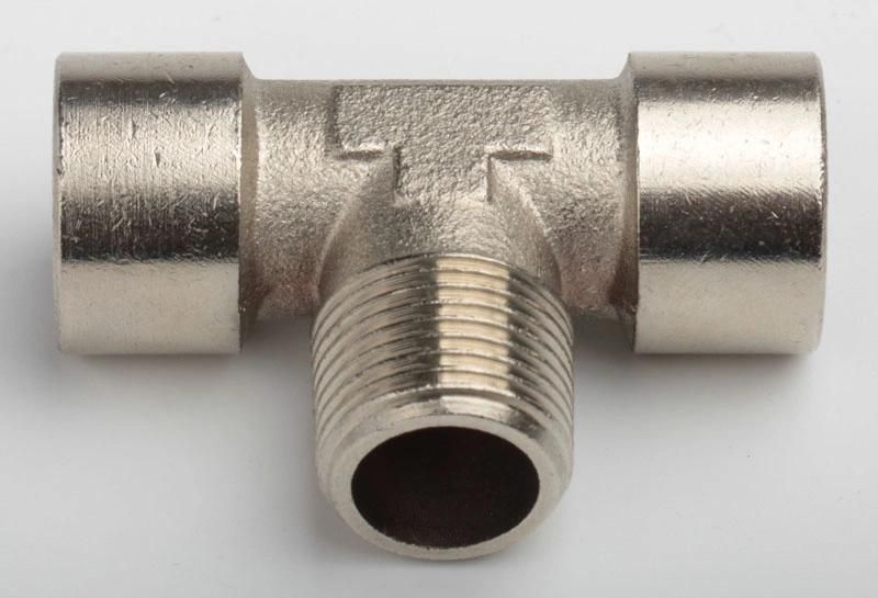 Xhnotion Pneumatic Brass Connector Male 1/4 Thread T Brass Fittings