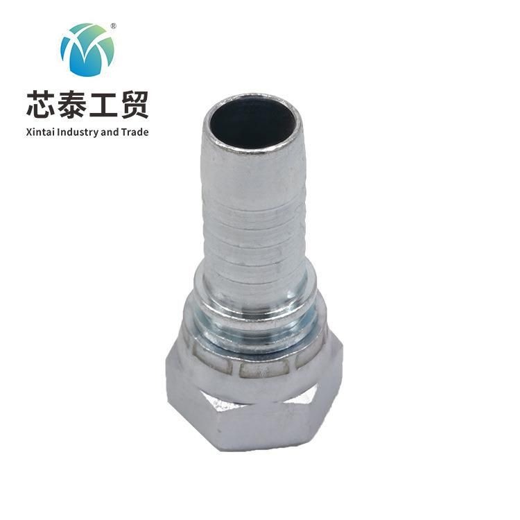 OEM Hydraulic Oil Resistant Rubber SAE 100r2 Straight Zinc Plated Carbon Steel Hydraulic Hose Fittings Price