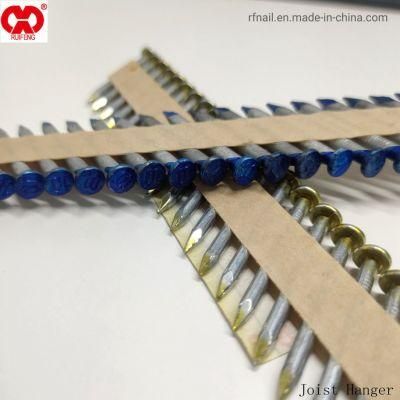 Factory Price Direct Manufacturer in Anhui Galvanized 34D Joist Hanger Collated Nails.