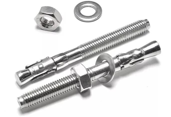 Stainless Steel Carbon Steel Drop in Expansion Bolt with Nut Wedge Anchor Stud Head Screw Throught Anchor