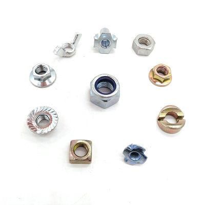 Carbon Steel Insert Nuts. Hex Nut, T-Nut, Flange Nut, Rivet Nut, Lock Nut, Wing Nut (Furniture Nuts)