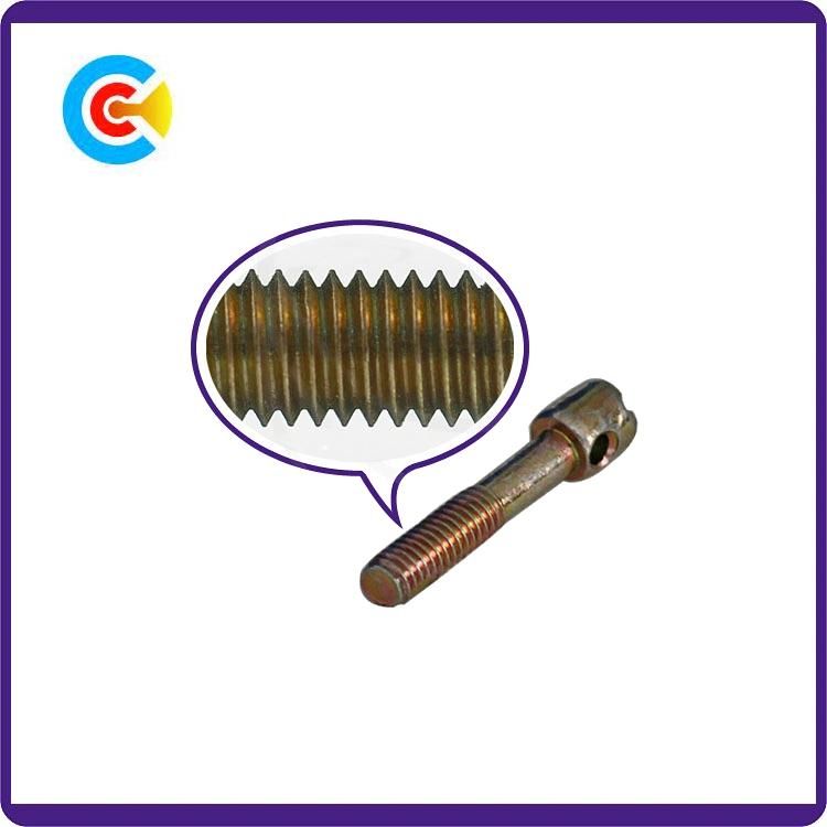 DIN/ANSI/BS/JIS Carbon-Steel/Stainless-Steel Cross Flat Pad Combination Lead Seal Screw