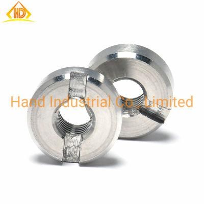 Customized China Supply Ss 304 316 Stainless Steel Slotted Round Nuts