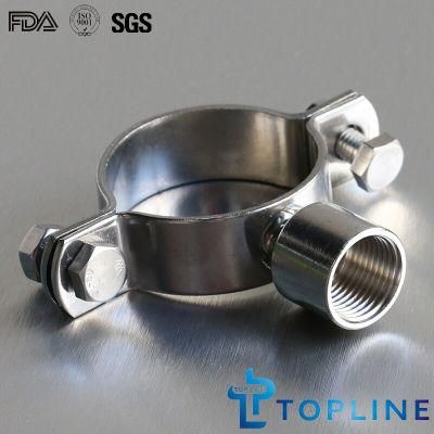 Double Bolted Saddle Pipe Clip with Bsp Female Socket