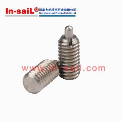 Stainless Steel-Short Series Spring Plunger with Stainless Steel Tip-Spjy
