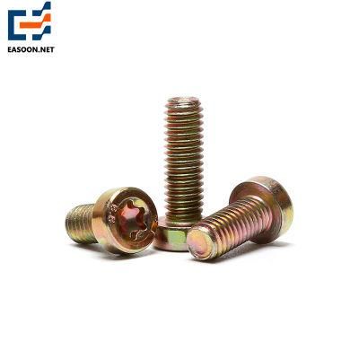Knurling Torx Socket Bolt with Button Head Full Thread Cup Head Bolt with Torx Slot