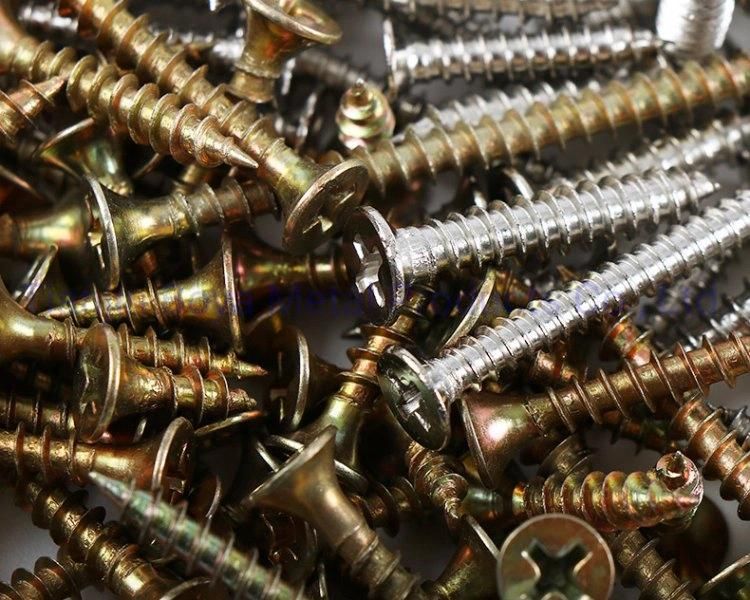 China Carbon Bulk and Box Package Pozi/Square/Phillip Drive Chipboard Screw