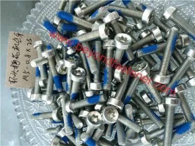 Torx Screw Nyloc Screw Serration Screw Machine Screw Bule Nyloc Screw