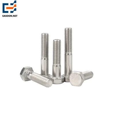 Stainless Steel 304 316 DIN931 DIN933 ANSI Hex Head Bolt and Nut Hex Head Cap Screw 8.8 Zinc Plated Bolt M8 M10