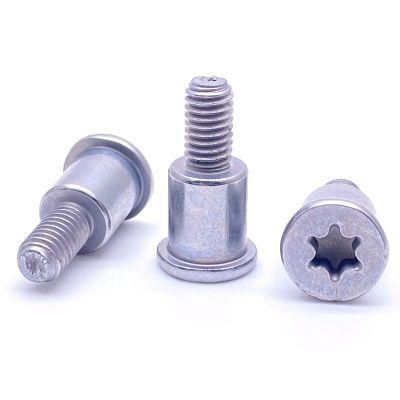 Zn-Ni Plated Stainless Steel Thin Flat Ultra Low Profile Torx Head Shoulder Screws