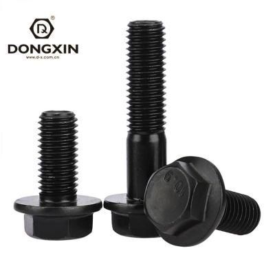 Black DIN6921 Carbon Steel M8-M24 Hex Flange Bolt