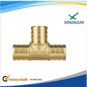 Pex Tee Coupling, Brass Barb Crimp Pipe Fittings, Sanitary Fittings, Hydraulic Fittings