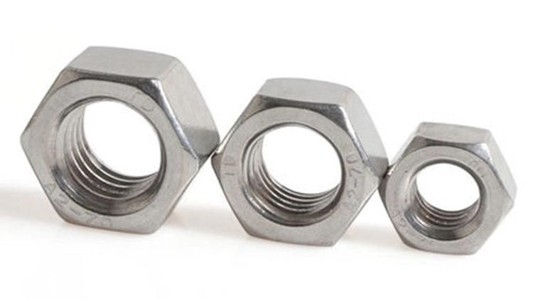 DIN934 Hex Nut Zinc Plated White Color 4.8 Grade/8.8 Grade