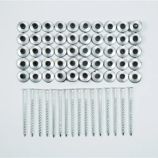 High Quality Galvanized Twisted Screw Shank Pallet Roofing Nail with Assemble Washer