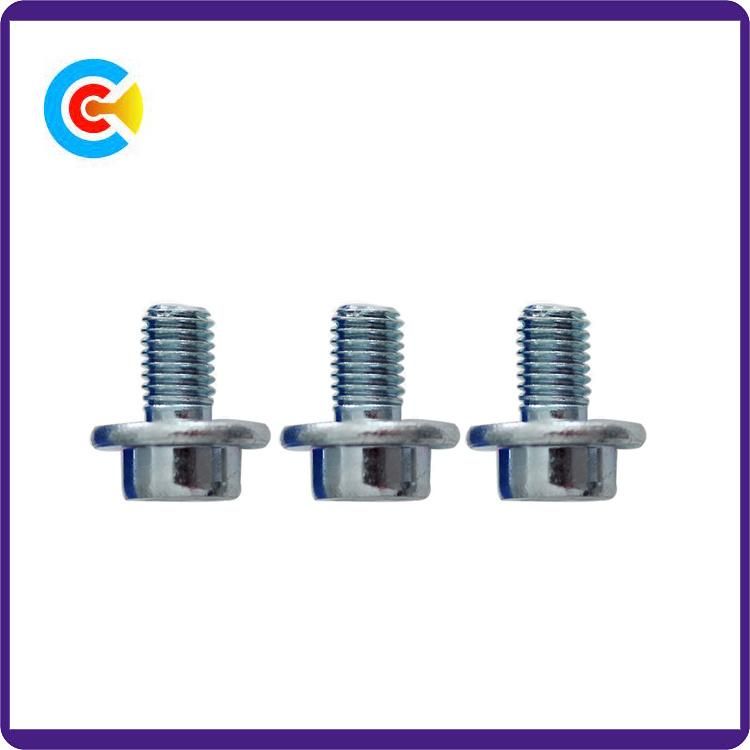 DIN/ANSI/BS/JIS Carbon-Steel/Stainless-Steel Non-Standard Hexagonal with Round Head Knurled Screws