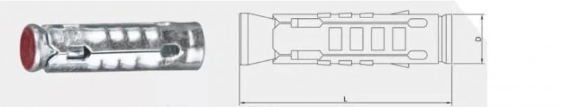 One Piece Sleeve Anchors Fastener M6 Expansion Concrete Bolts Tam Anchor with Unlosable Nuts Yzp Wzp Manufacturer