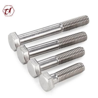 DIN931 Stainless Steel 304 Half Thread Hex Head Bolt M8*50mm