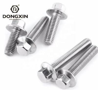 Fastener Bolts Produce DIN 6921 Standard Hexagon Head Flange Screw&amp; Flange Bolt