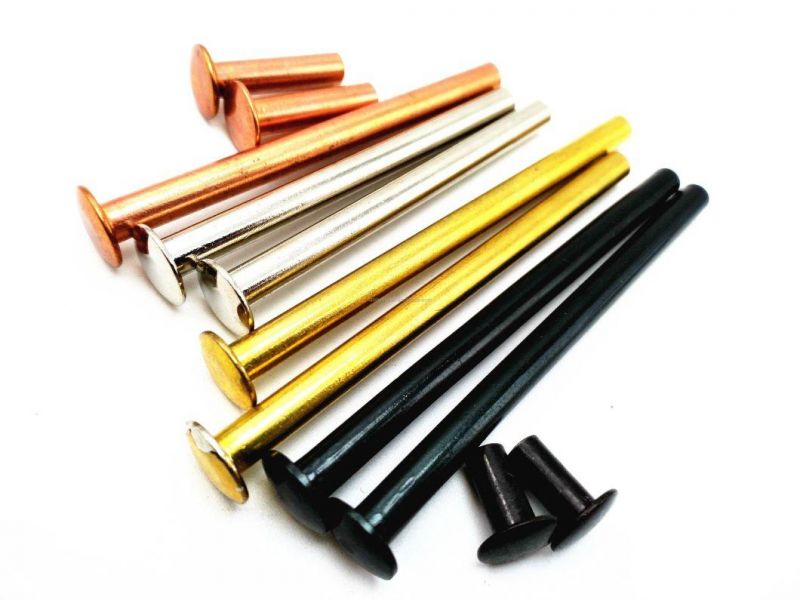 M3 M4 M5 Leather Belts Brass Binding Screws Chicago Screws