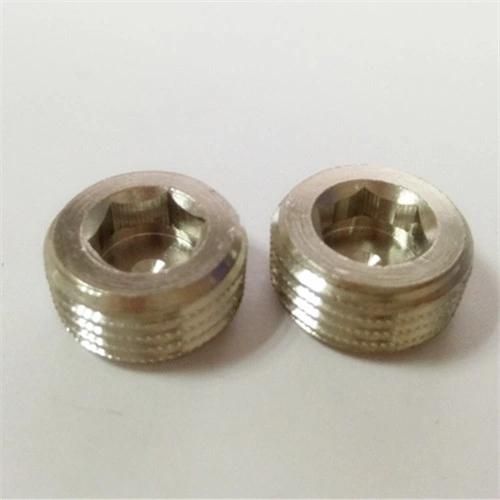 Brass Pipe Countersunk Plug for Water Cooling System