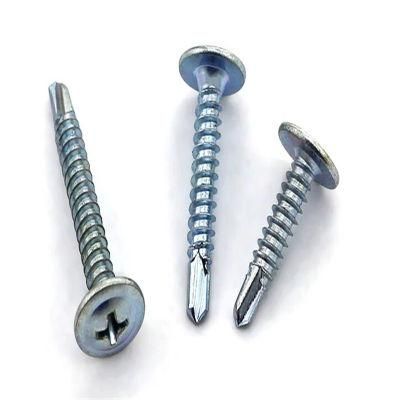 Blue Zinc-Plated Flat Head Self-Drilling Screw Wholesale Self Tapping Screw