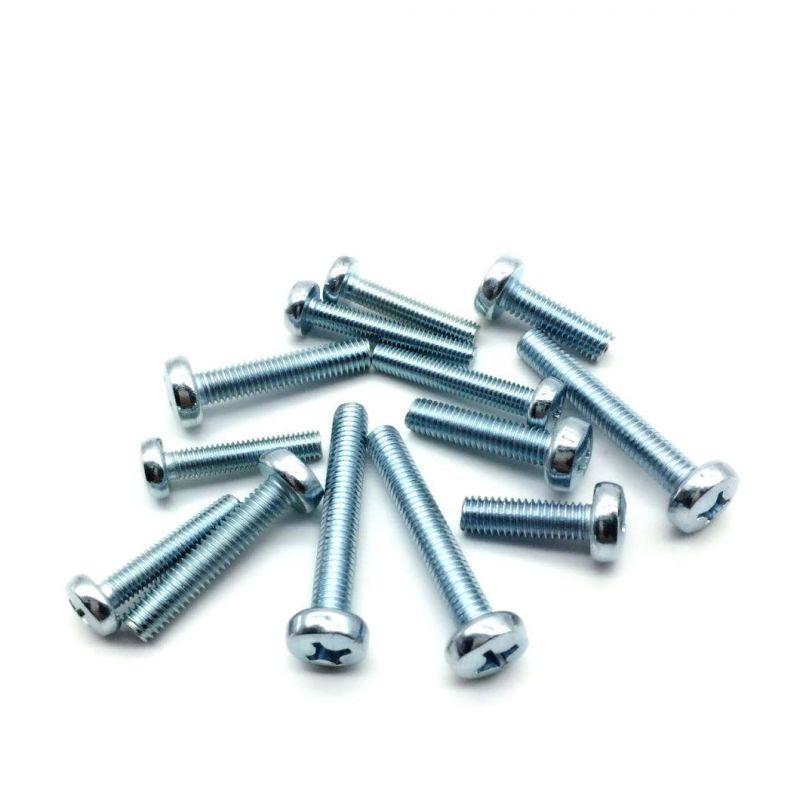 DIN7985 pH Cross Recessed Raised Cheese Head Screw M3.5X6 with Zinc Plated
