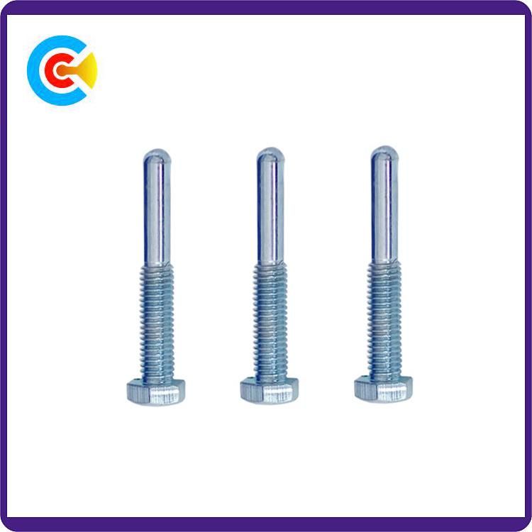 DIN/ANSI/BS/JIS Carbon-Steel/Stainless-Steel 4.8/8.8/10.9 Galvanized Non-Standard Six-Lobe Pin Screw for Building