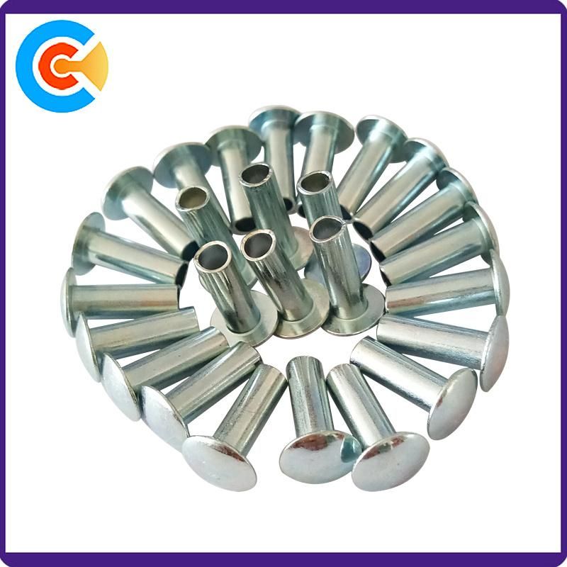 Factory Customized Made Zinc Plated Steel Round Head Rivet