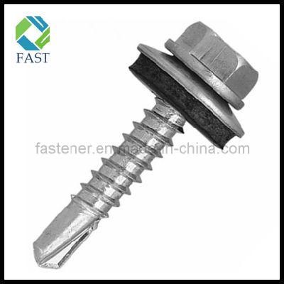 Made in China Hex Head Self Drilling Roofing Screw with EPDM Washer