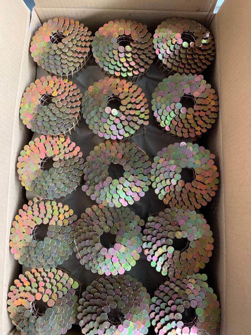1-3/4 Inch X 120PCS Roofing Coil Nail/ 15 Degree Smooth Shank