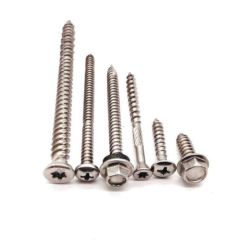 Bugle Head Cross Self Tapping Drywall Screws with Black, Grey, Zinc Coating &Chipboard Screws &Truss Head Screws