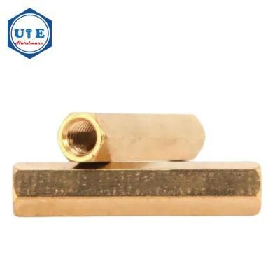 Brass Material M6 to M20 Hex Coupling Nuts. Long Nuts DIN6334