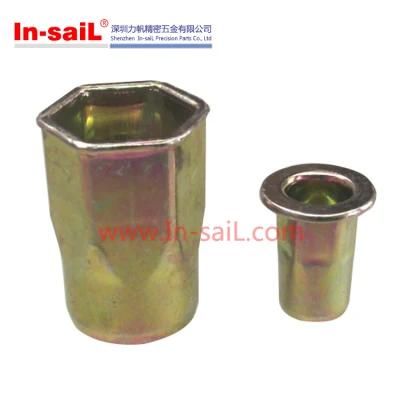 Blind Rivet Nuts - Stainless Steel Flat Head Semi-Hexagonal Closed